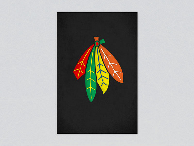 Minimalist Chicago Blackhawks Logo