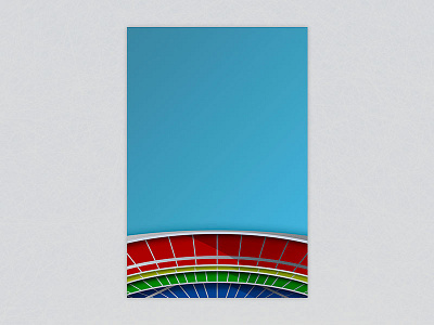 Minimalist Riverfront Stadium - Cincinnati Reds