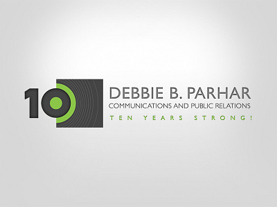 Debbie Parhar 10 Year Logo