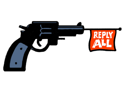 Reply All Gun for The MacSparky Email Field Guide book illustration