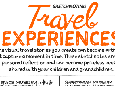 The Sketchnote Workbook: Sketchnoting Travel Experiences (2/C)