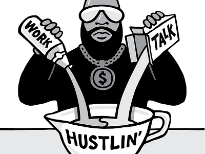 The $100 Startup - Hustlin' Illustration