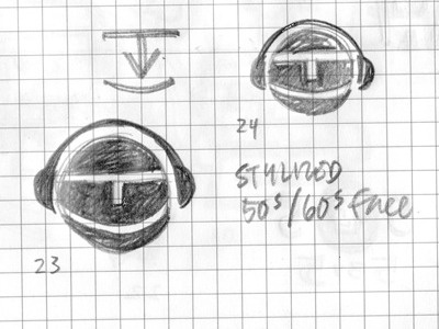 5by5 Hip Head 5by5 icon logo sketch