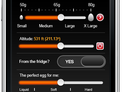 Egg Timer iPhone App Concept