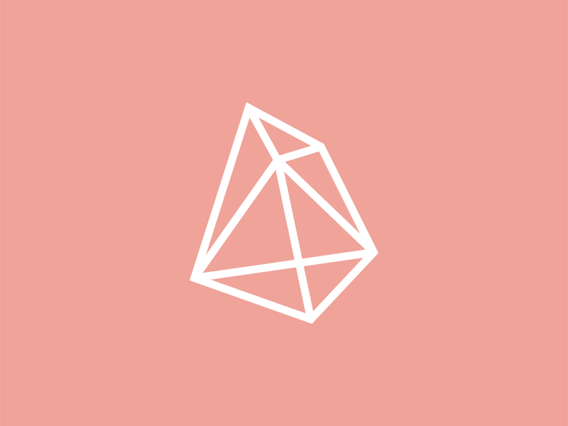 Sale Rossa dell'Himalaya branding geometric logo pink