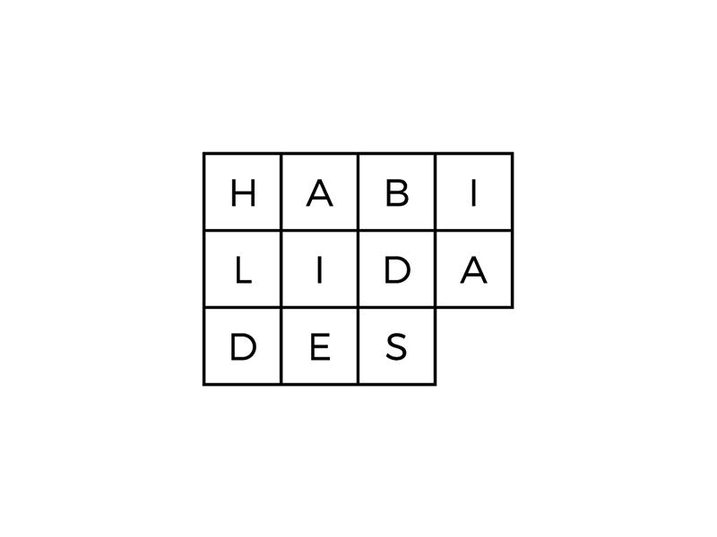 HABILIDADES aprender jugando | SKILLS learn by playing conceptual dynamic logo kids learning minimalism playing