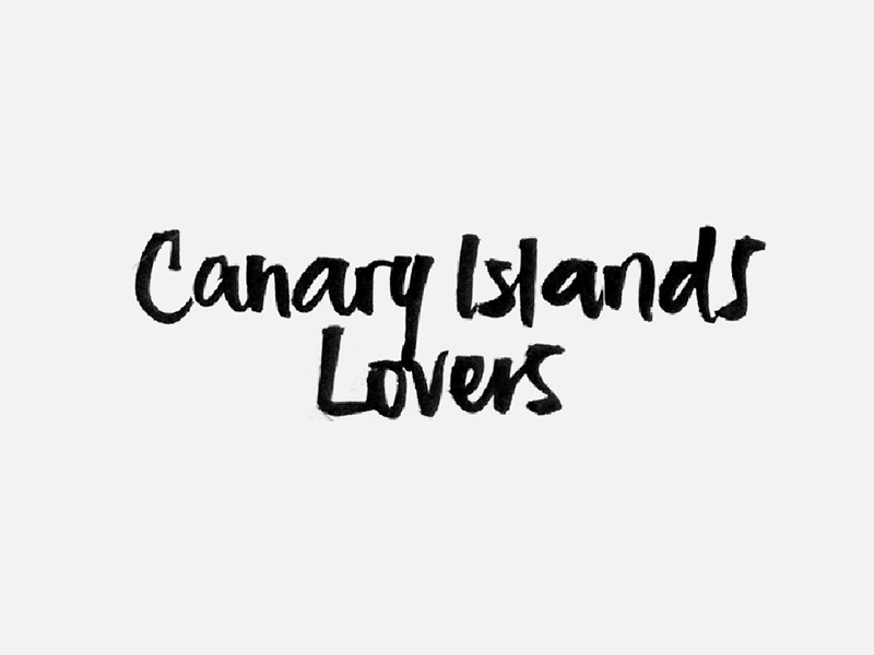 Canary Islands Lovers calligraphy canary islands lovers