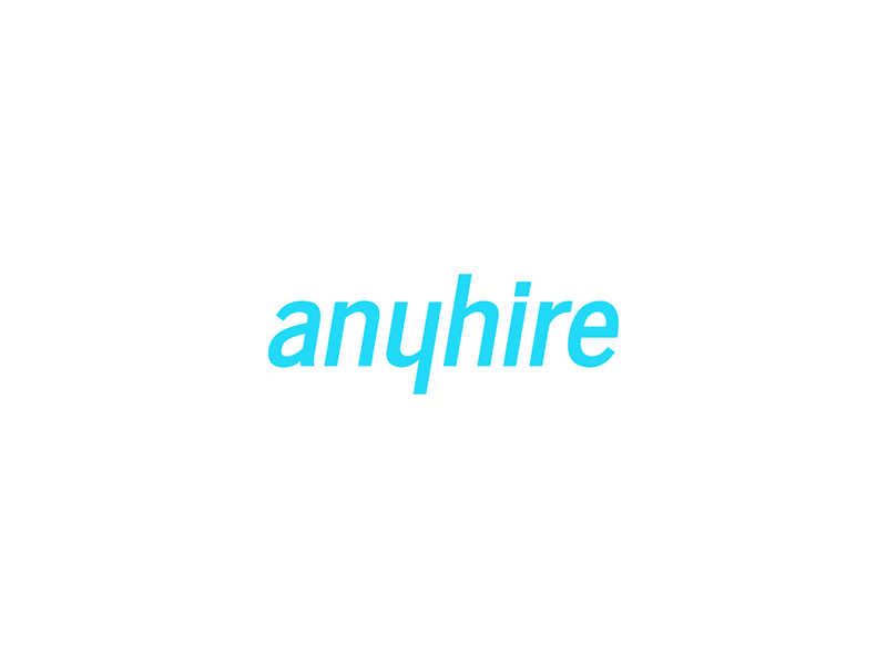 Logo Anyhire branding logo restyling