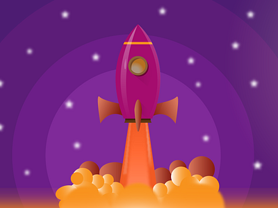 Rocket designs icon illustration illustrator logo ui ux web
