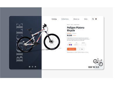 Bicycle Product app bicycle designs illustrator landingpage logo ui userinterface ux web webdesign xd design