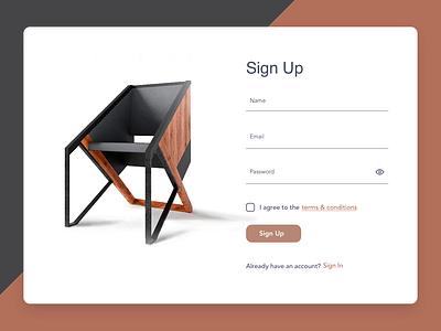 Sign Up Page clean ui creative dailyui design designs ios ui ux visual design webdesign