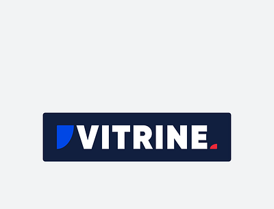 Vitrine Magazine Logo branding design flag flat france logo logo design logodesign logos logotype logotypes minimal typography