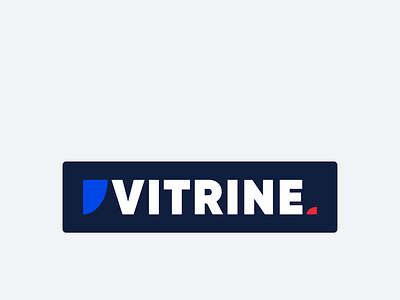 Vitrine Magazine Logo branding design flag flat france logo logo design logodesign logos logotype logotypes minimal typography