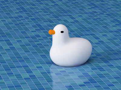 DUCK 3d animation cute design duck illustration motion graphics