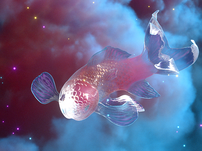 金鱼花火 3d cloud goldfish