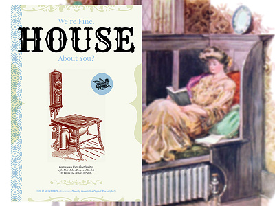 House About You Magazine Cover cover design graphic design humor magazine print design