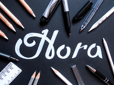 Hora branding calligraphy design font hand lettering identity letter lettering logo logotype process typography wordmark