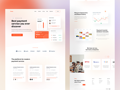 Payment Service Landing Page