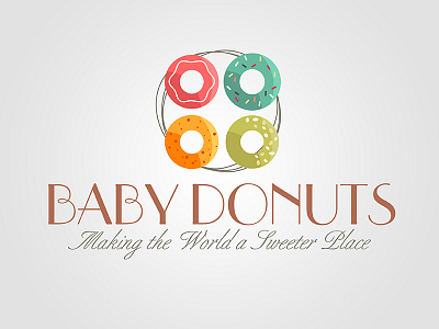 Baby Donuts donuts logo typography