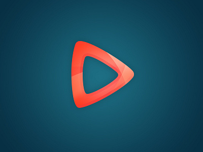 Play gloss logo play red triangle video