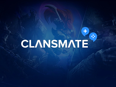 ClansMate Logo email game league of legends logo logo design marketing social stars subscribe ui video games web
