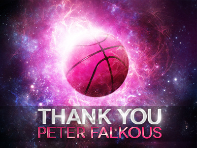 Thank you Peter Falkous! digital art draft drafted dribbble new thank you