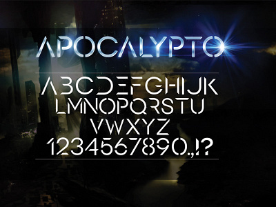 Apocalypto font future type typography