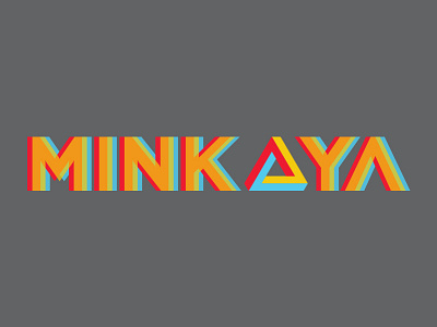 Minkaya font future logo music trance type typography