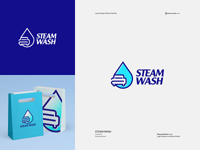 STEAM WASH | Logo Design art brand branding design designer grafik tasarım graphic design graphicdesigner illustration logo logobrand logodesign logotype tasarim typography