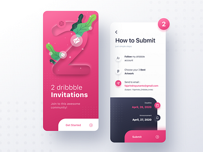 2 Dribbble Invitations!