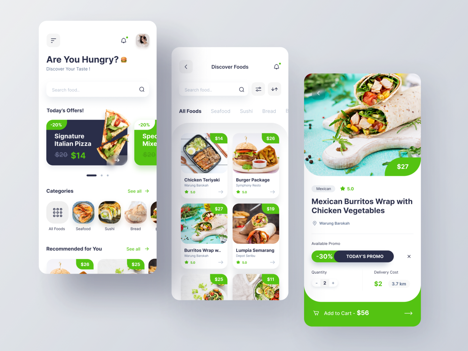 Food Delivery App by Fajar Yunanto on Dribbble