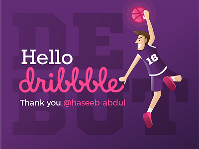 Hello Dribbble !! This is my Debut !