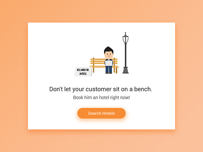 Hotel Upsell atriis bench booking flat gtp hotel illustration illustrator minimalist moshik ui upsell