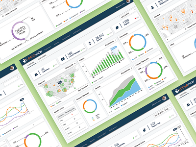 Dashboard - NortecView dashboard donut chart flat gas graph locusview map mapping material design nortecview table tiles