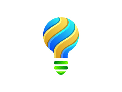 lightbulb logo app brand branding business colorful design icon idea lamp logo logo inspiration technology