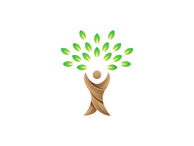 people care logo design business company eco green health icon industry leaves logo nature people tree website