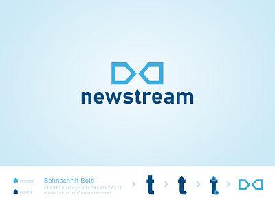 Newstream Logo branding flat graphic design logo logo design logotype minimal mobile app newsfeed visual design visual identity