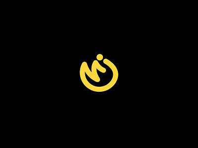 MJ logo concept app design flat icon logo modern simple typography vector