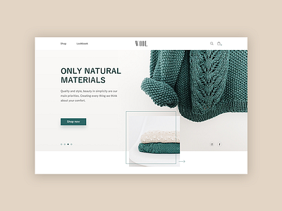 WOOL Homepage clean concept design e commerce e shop grey homepage landing logo minimal ui ux web website