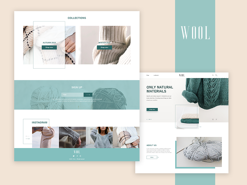 WOOL by Lena on Dribbble