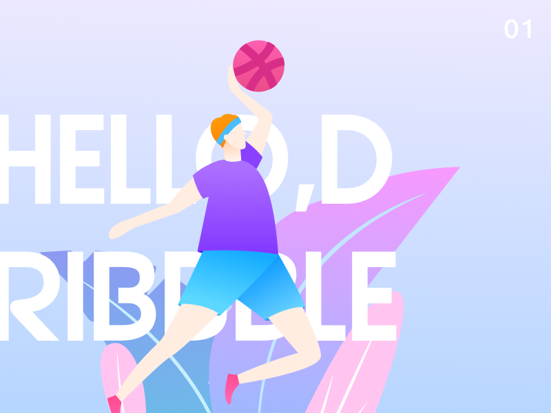 Hello,dribble by Maizi on Dribbble