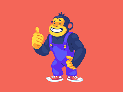 monkeylike art design flat illustration illustrator vector