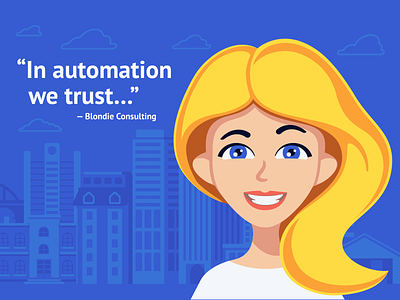 in automation we trust art cartoon design flat illustration illustrator vector