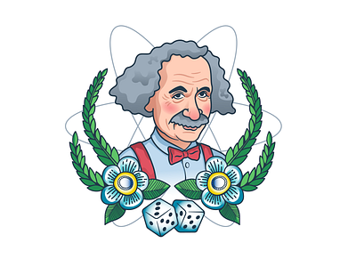 Einstein's illustration art cartoon design flat illustration illustrator vector