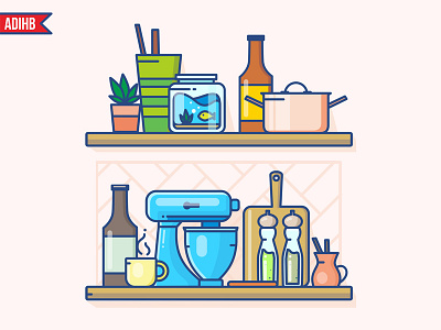 Kitchen appliance 2d content design edit kitchen logo vector web