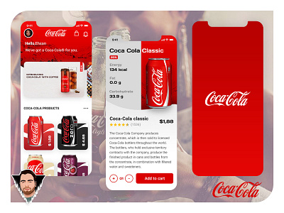 Coca Cola App Design application coca cola drink trends uxdesigner uidesign ui