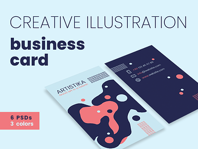 Creative Illustration Business Card Templates business card creative illustration template