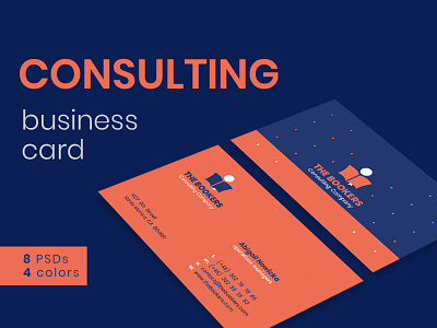 Consulting Business Card brand identity business business card business card template creative design business cards graphic design material brand personal business cards personal card template