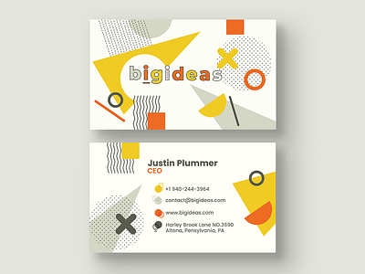 Coworking Space Business Card brand identity business business card business card template coworking creative design business cards creativity graphic design ideas material brand office personal business cards personal card template