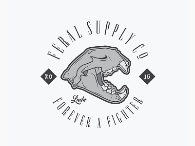 Feral Supply Co. "Lion Skull" - Apparel Design